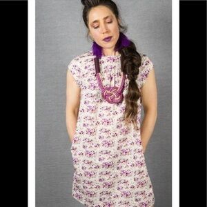 Able Jane Rizzo floral shift dress in lilac NWT